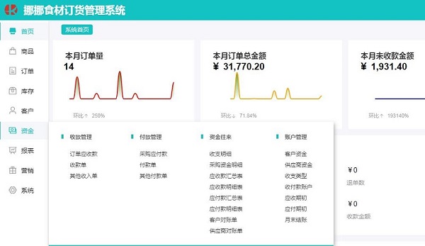 订单和账款自动关联，加速资金周转